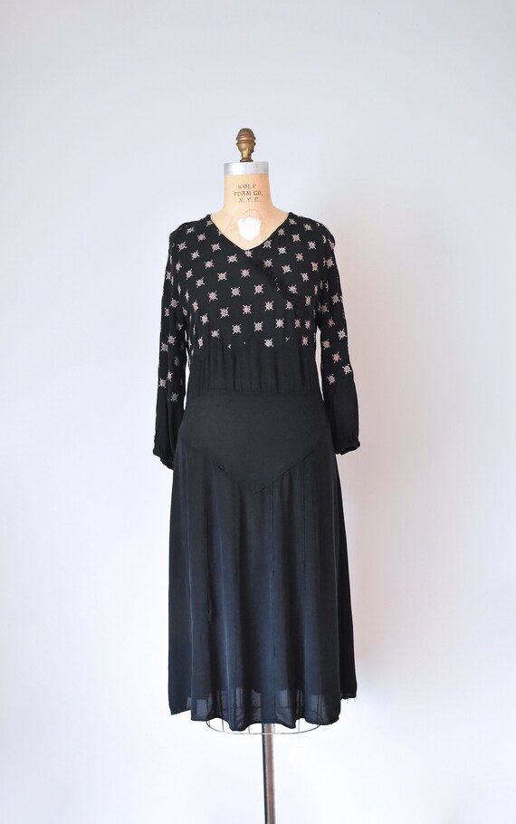 Daisey embroidered 1930s dress, 20s plus size vin… - image 2