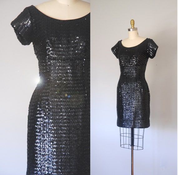 Prisco sequin 1960s dress, sequin dress, party dre