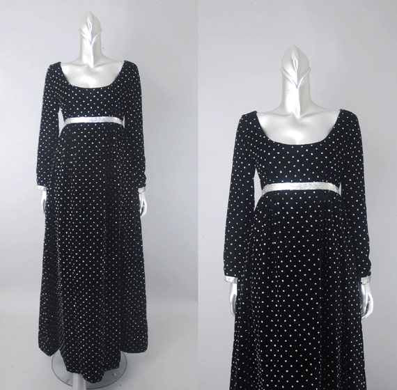 Ceil Chapman velvet evening gown, royalcore 1960… - image 1
