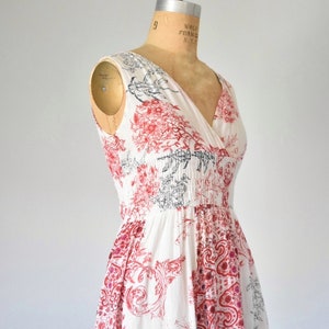 Ananda floral gauze maxi dress, sleeveless tank dress, 90s vintage wrap dress, plus size vintage, summer dress, erstwhile style image 6