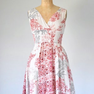 Ananda floral gauze maxi dress, sleeveless tank dress, 90s vintage wrap dress, plus size vintage, summer dress, erstwhile style image 7
