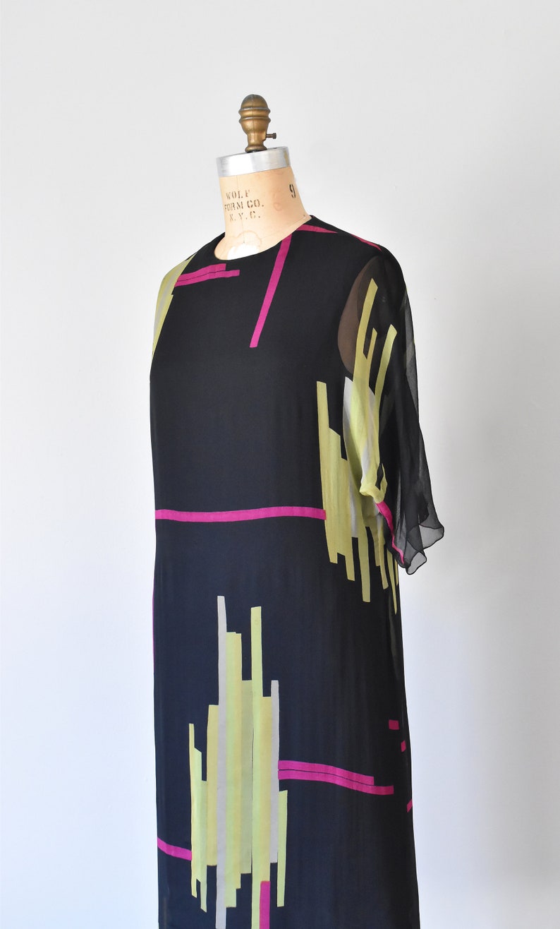 Petrol Traina Farbe Block Seide Kleid verrückte Männer 1960er | Etsy