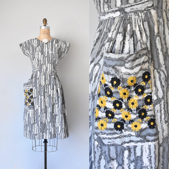 Josephine cotton wrap dress, 1950s dress, 50s cott
