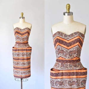 Sabrina novelty print 1950s dress, rockabilly 50s dress, pinup marilyn monroe