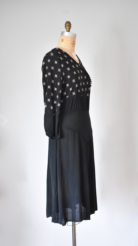 Daisey embroidered 1930s dress, 20s plus size vin… - image 4