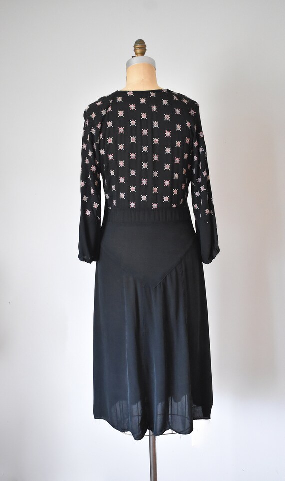 Daisey embroidered 1930s dress, 20s plus size vin… - image 7