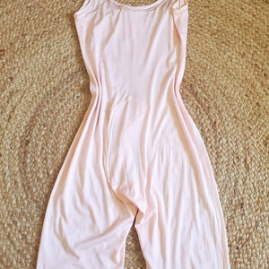 Shelby edwardian silk one piece romper, vintage lingerie, pink bloomers, step in, 1920s image 4