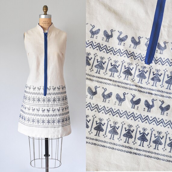 Mirabel linen mod mini dress, linen dress, guatema