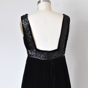Sophie 60s silk velvet dress, 1960s dress, mod sequin mini dress image 7