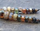 Multi Silver Reactive Orphans SRA Lampwork Bead Set