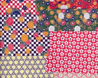7.5cm ORIGAMI PAPER JAPANESE KIMONO PRINT RICE WASHI 350 SHEETS 3 INCH
