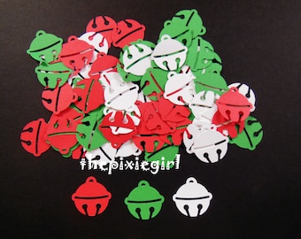 MARTHA STEWART PUNCH 60 Jingle Bell Christmas Paper Punchies Die Cuts Embellishments