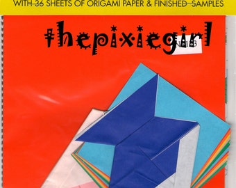 JAPANESE ORIGAMI PAPER With Models Diagrams 2 Sizes 36 Sheets