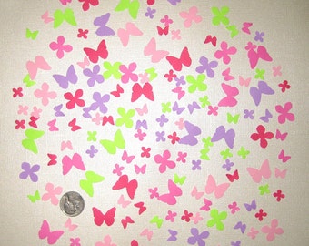 MARTHA STEWART PUNCH Small Butterflies and Flowers 150 Punchies Die Cuts Embellishments