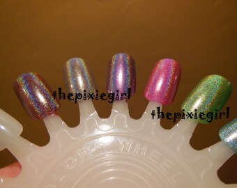 SPECTRAFLAIR Linear HOLOGRAPHIC Top Coat Nail Polish Lacquer in