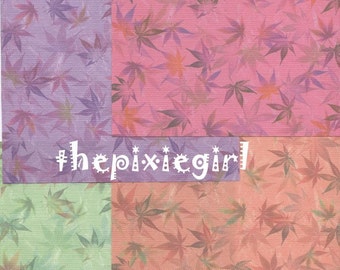 JAPANESE MAPLE LEAF Chiyogami Origami Paper 28 sheets 15cm (6 inch)