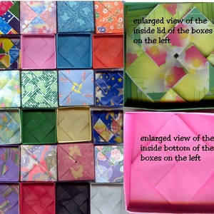 ORIGAMI PAPER HANDMADE 12 Medium Size Boxes Cute Box for Jewelry
