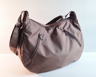 Sac messager en nylon résistant à l'eau - Sac à langer, sac de voyage, sac à glissière Crossbody, sac léger pour femmes, transporter tous les sacs hobo - SANDRA