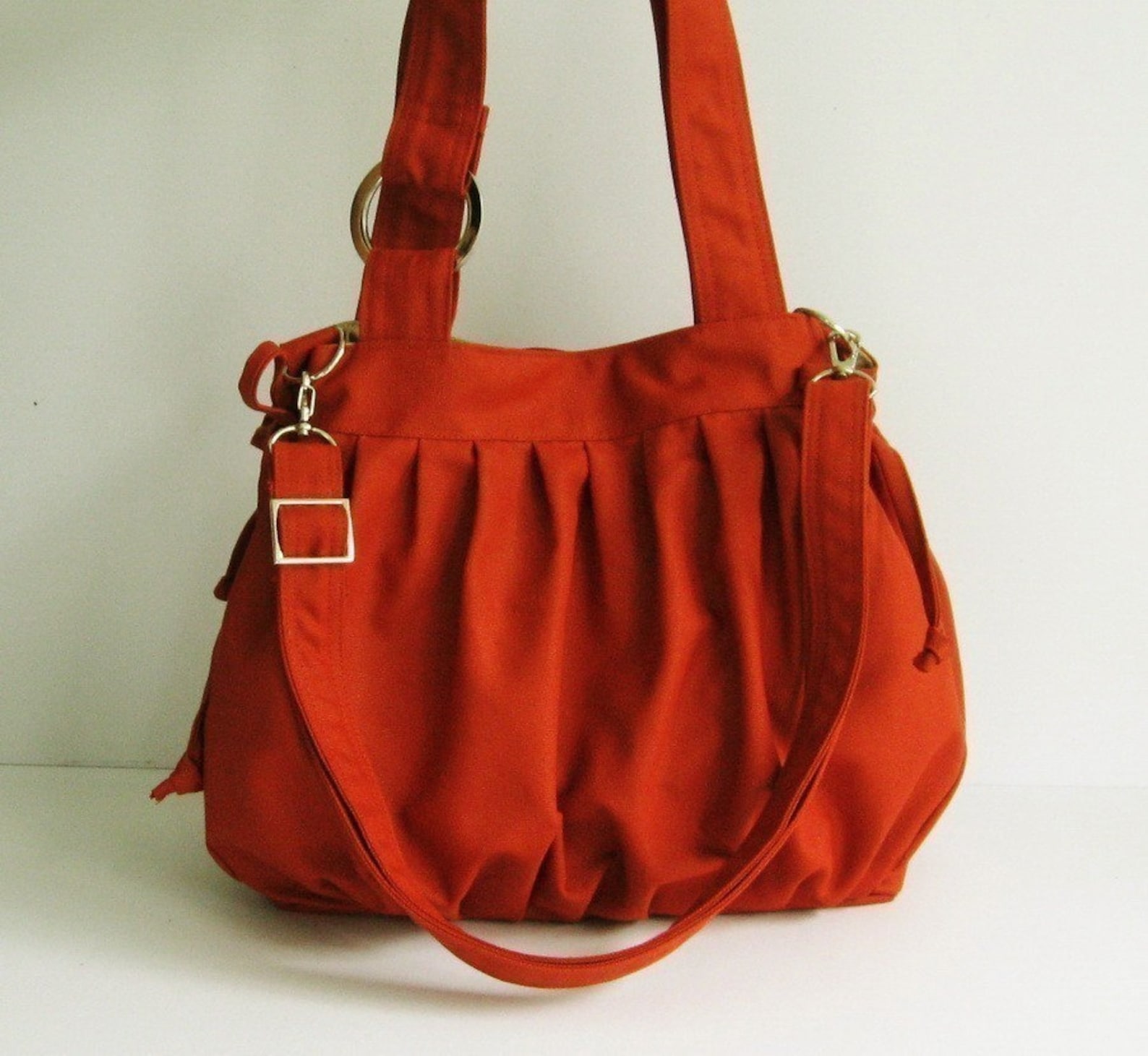 Burnt Orange Canvas Crossbody Bag Diaper Bag With Adjustable - Etsy