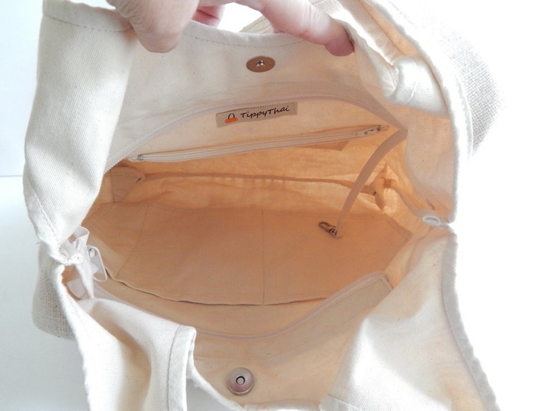 Natural Color Hemp Tote Shoulder Bag Handbag Unique Diaper Etsy