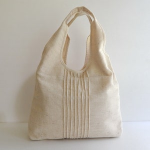 Natural Color Hemp Tote, shoulder bag, handbag, unique, stylish purse, bag for women, casual shoulder bag, light weight bag  - MAY