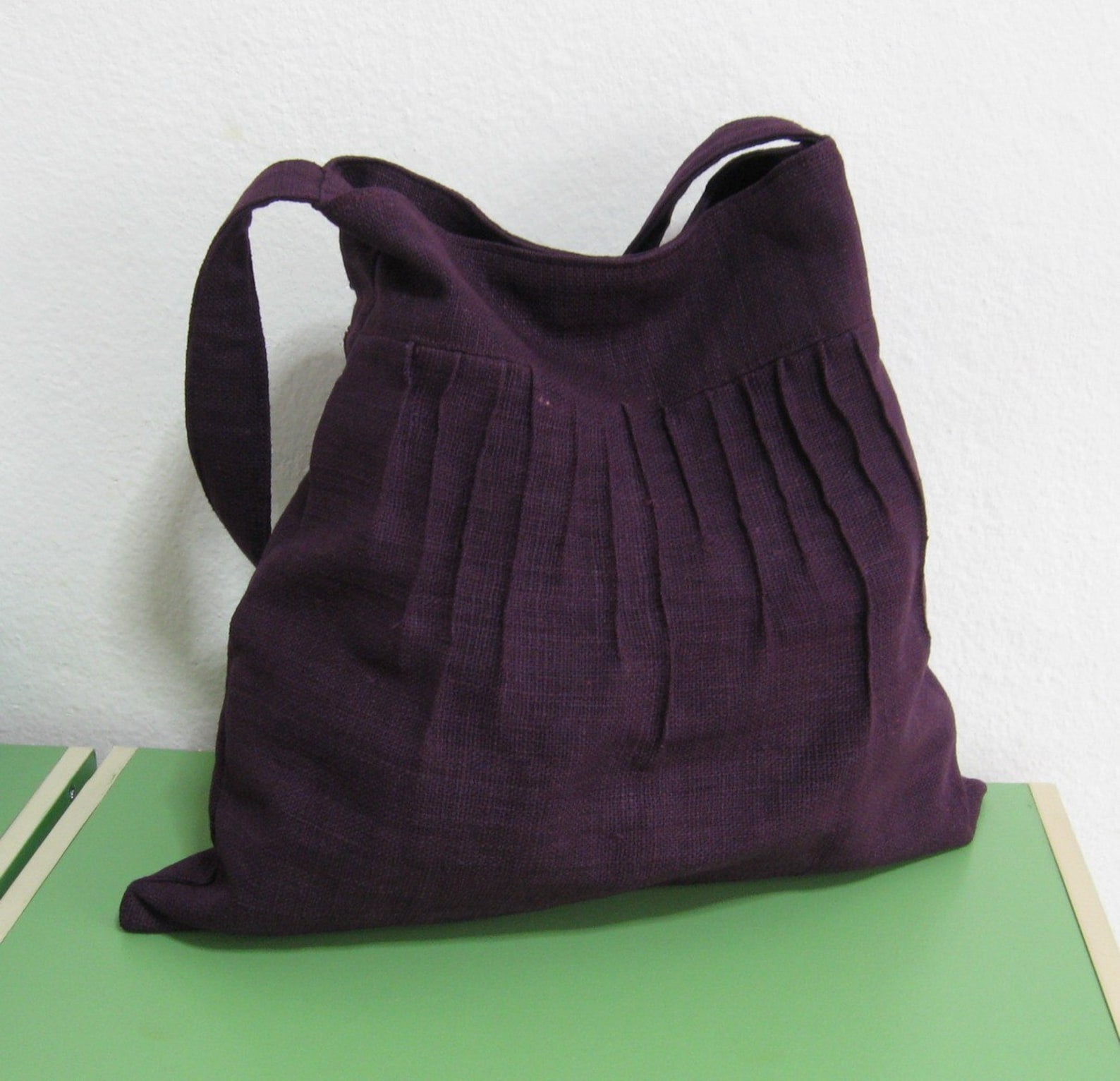 Deep Purple Pure Hemp Bag Shoulder Bag Messenger Bag | Etsy