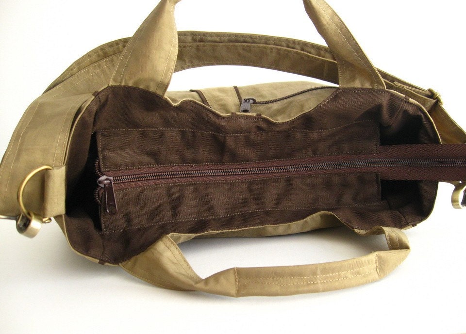 Water-resistant Bag in Khaki Diaper Bag Messenger Bag Tote - Etsy