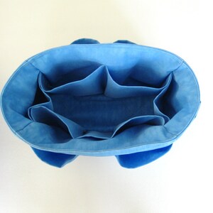 Bag Organizer Water Resistant Nylon in Sky Blue Small image 4