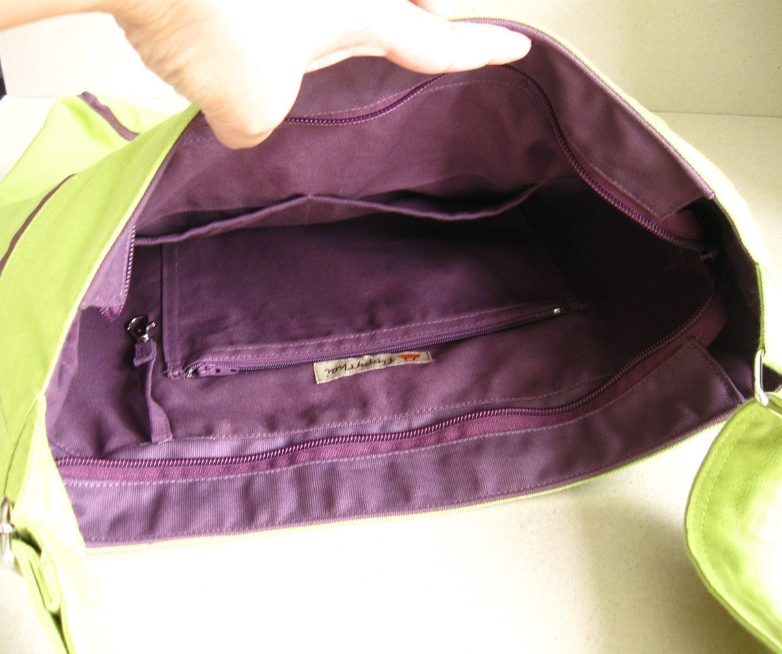 Sale Pear Canvas Messenger Bag diaper bag tote purse Etsy