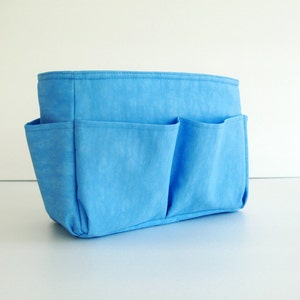 Bag Organizer Water Resistant Nylon in Sky Blue Small image 1