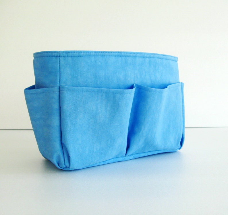 Bag Organizer Water Resistant Nylon in Sky Blue Small image 1