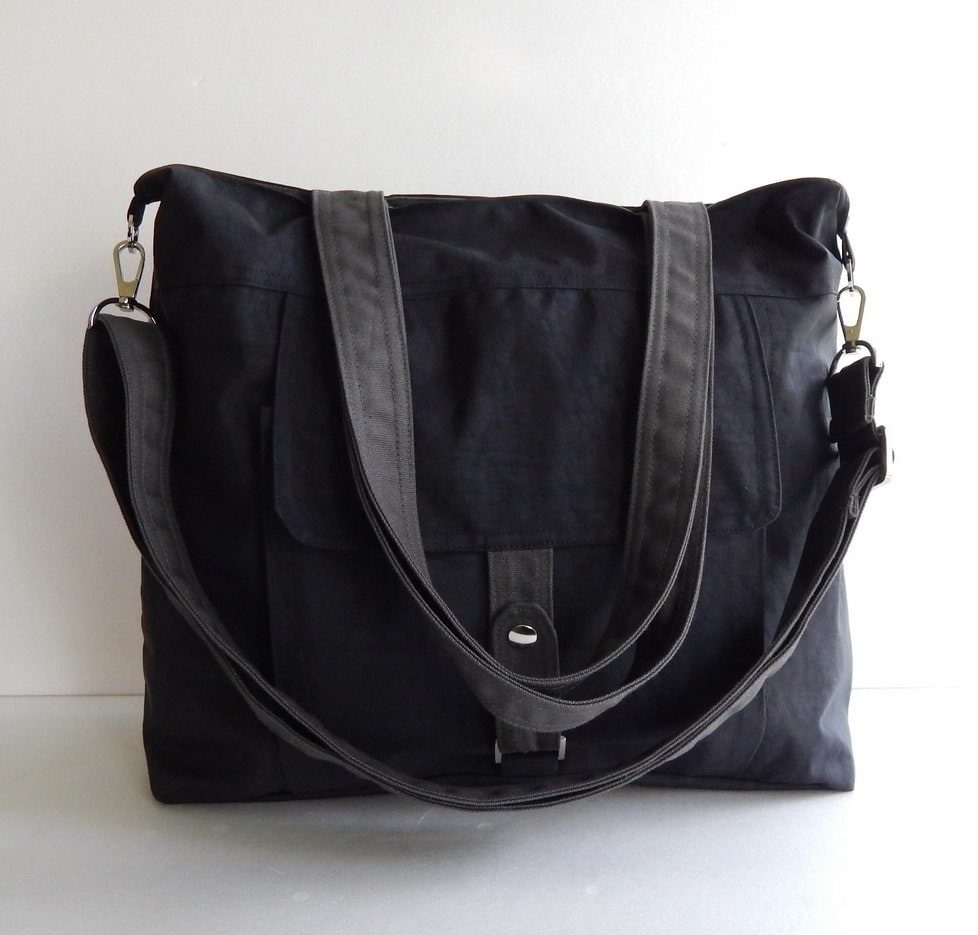 Mini Water Resistant Messenger Bag - Slate Blue main image 1