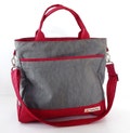 Grey Water-Resistant nylon bag - Messenger bag, Tote, Travel bag, Small diaper bag, Crossbody bag, Women everyday bag, carry on bag- CINDY product logo