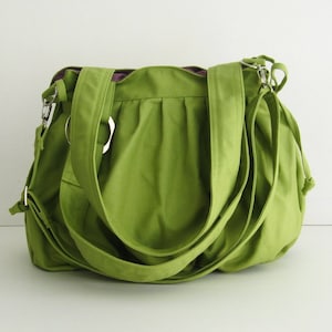 Sac à bandoulière en toile poire, sac à bandoulière avec bandoulière réglable, cadeau pour elle, sac messager, sac hobo de voyage, sac à plis - Citrouille