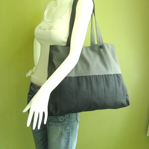 Canvas Tote shoulder bag, everyday bag, durable, unique women tote bag, laptop bag, carry all tote bag PETE image 3