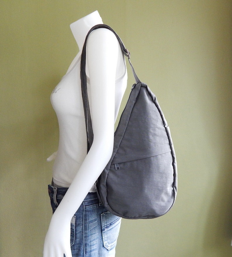 Sale Grey WaterResistant Nylon Bag Cross body Shoulder Etsy