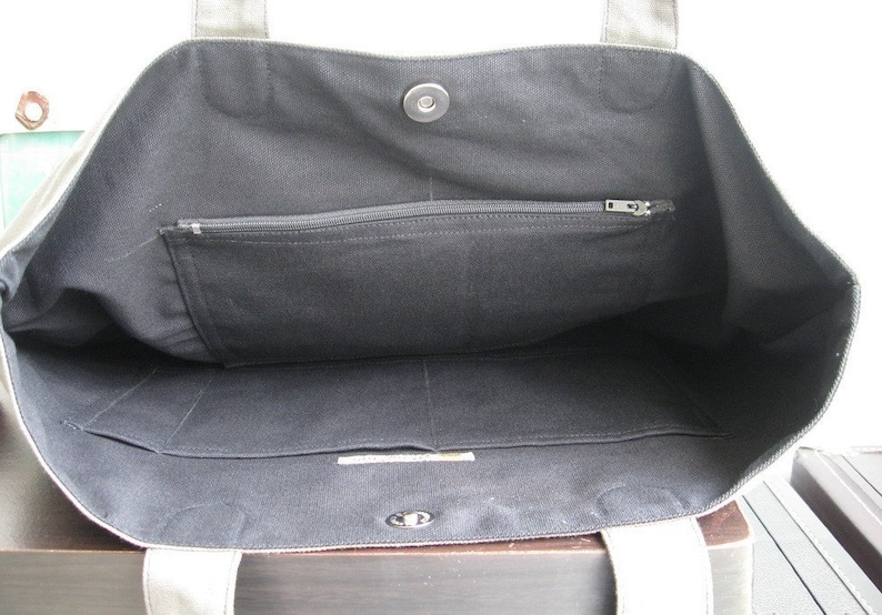 Canvas Tote shoulder bag, everyday bag, durable, unique women tote bag, laptop bag, carry all tote bag PETE image 5