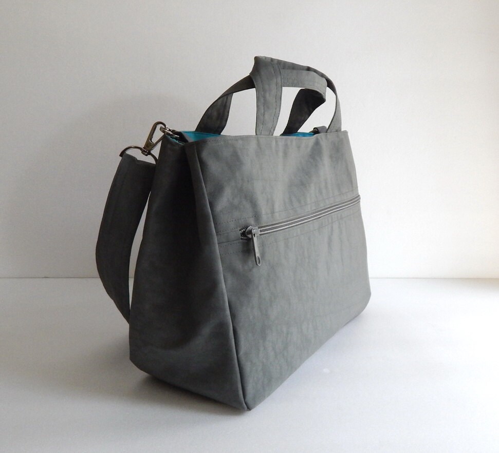 Grey Water-resistant Bag Messenger Bag Tote for Women - Etsy