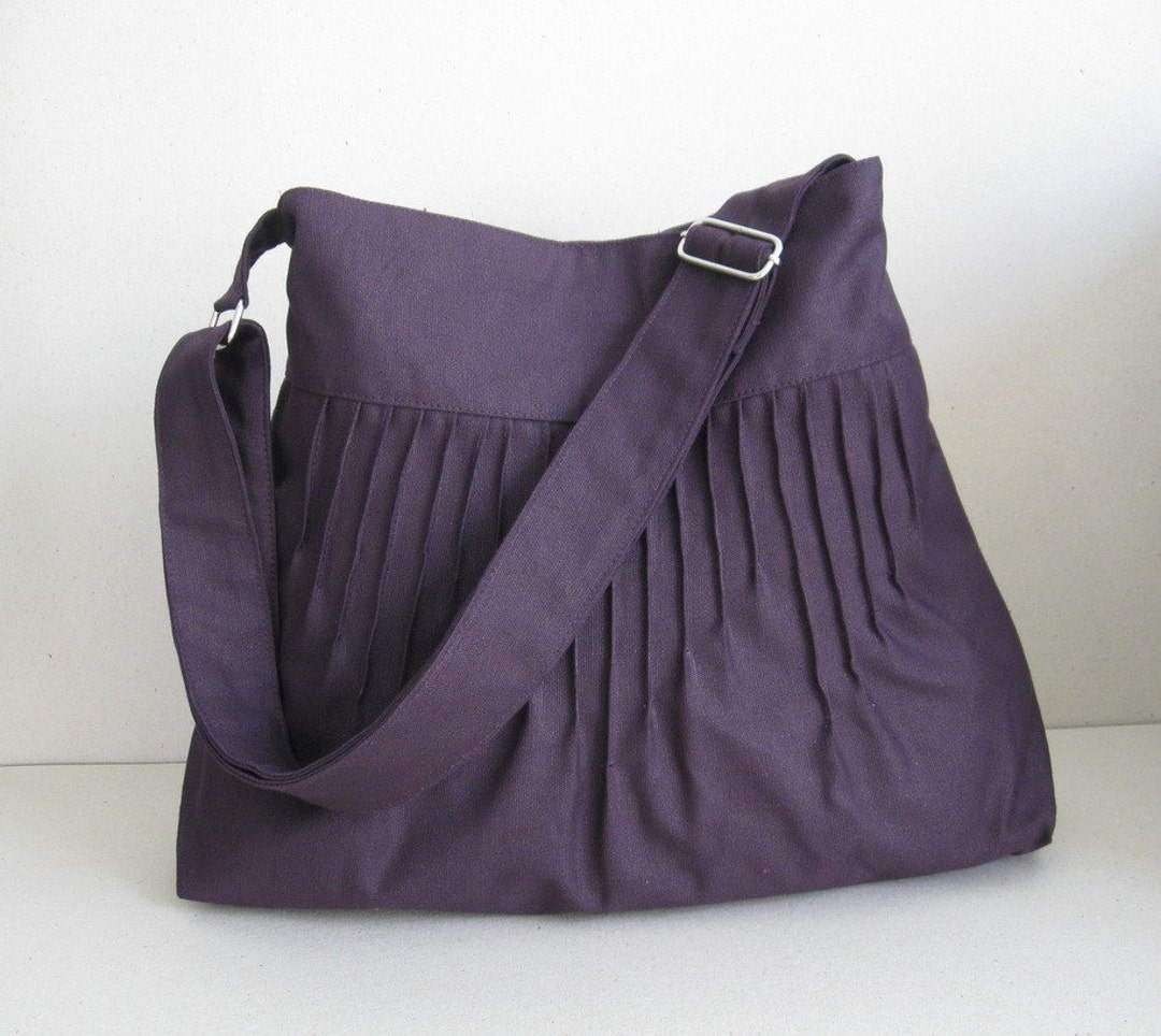 Deep Purple Canvas Multi-purpose Bag Crossbody Bag Women - Etsy