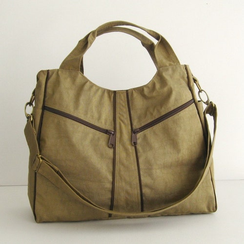 Linen and Leather Hobo Bag . Summer Lightweight Hobo Bag in | Etsy