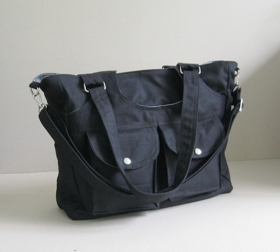 Black canvas gym bag cheap