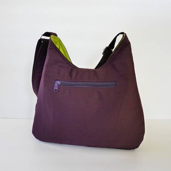 Purple shoulder bag sale