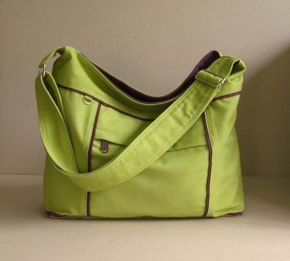 Sale Pear Canvas Messenger Bag diaper bag tote purse | Etsy