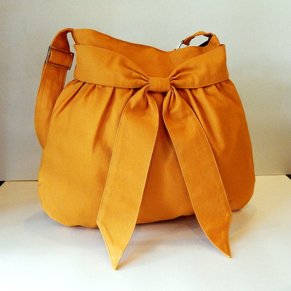 Sale Mustard yellow canvas bag Shoulder bag Diaper bag Etsy