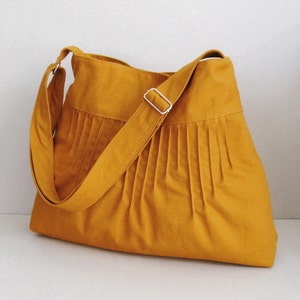 Mustard Yellow Canvas Messenger Bag Cross Body Bag Shoulder - Etsy