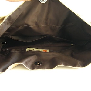 Grey Water-Resistant Bag, nylon, bow, light weight bag, crossbody bag, messenger bag, purse, shoulder bag, travel bag, gift for her Martha image 5