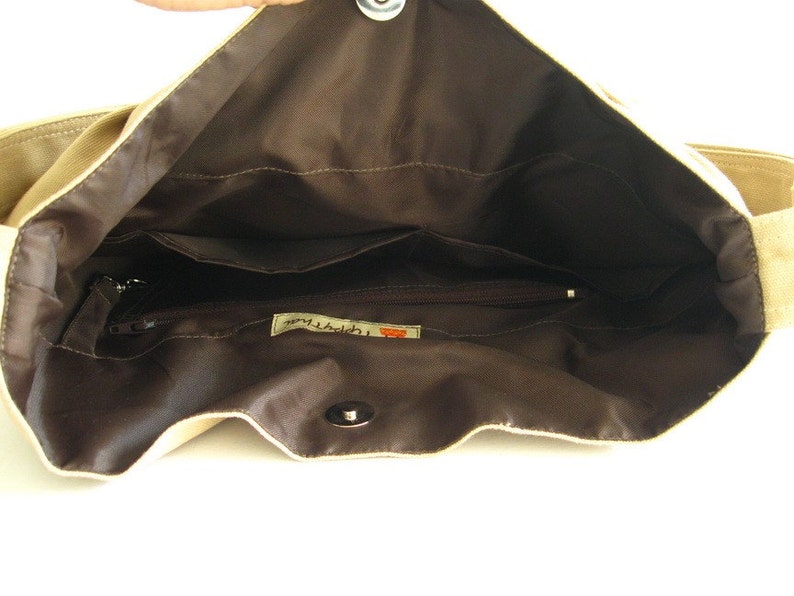 Grey Water-Resistant Bag, nylon, bow, light weight bag, crossbody bag, messenger bag, purse, shoulder bag, travel bag, gift for her Martha image 5