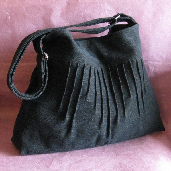Black Denim Lines Multi-Purpose Bag - Adjustable Strap