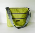 Apple green water resistant nylon - messenger bag women, iPad bag unisex, cross body bag, everyday bag, handbag, shoulder bag, - JAMIE product logo
