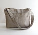 Natural Color Linen Tote, purse, shoulder bag, ruffles, crossbody, messenger, everyday bag - MELANIE 